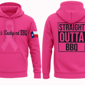 Straight Outta BBQ Pink Awareness Hoodie
